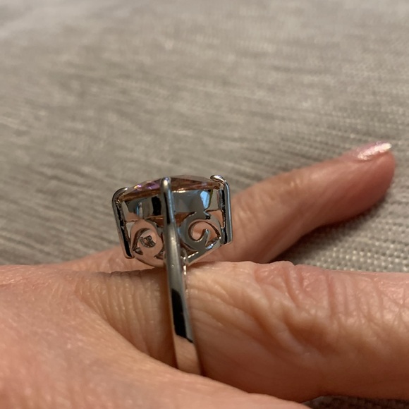 Bella Luce Pink and Sterling Silver Statement Ring EUC - Picture 3 of 6